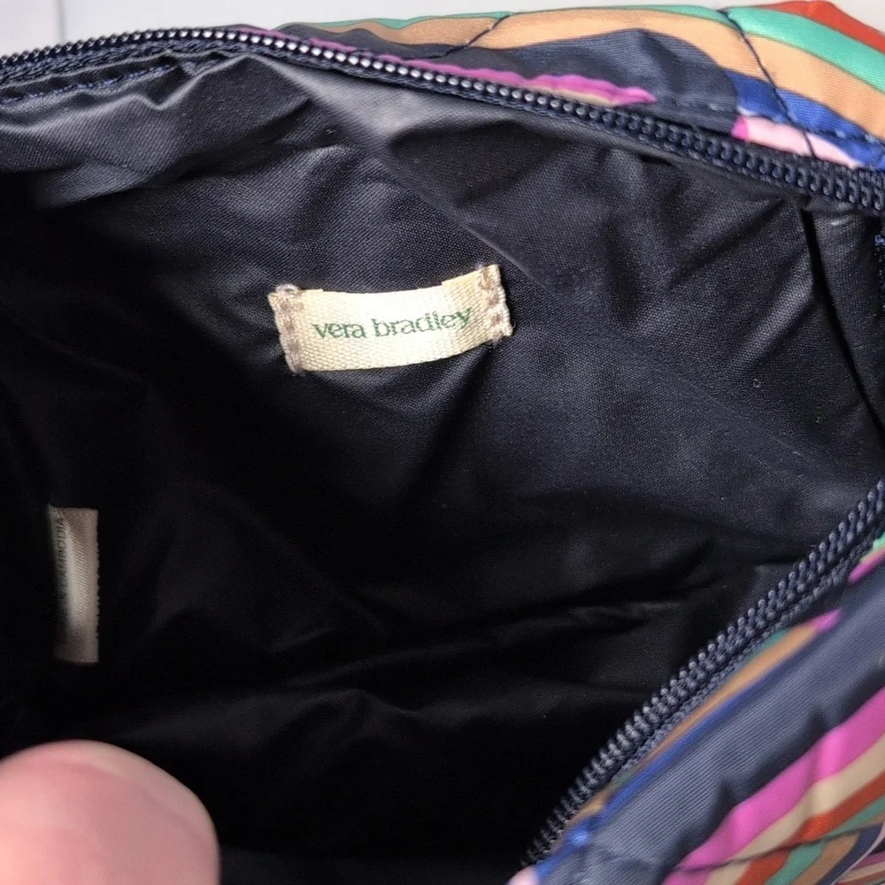 Vera Bradley Outlet Ultralight Essential Small Cosmetic Bag in Retro Ribbons